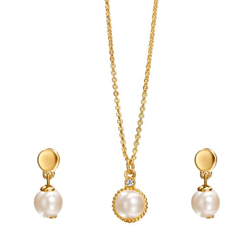 Set Collar + Aretes Imperial Pearls