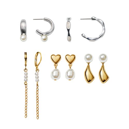 Set Aretes x5 Loyal Pearls