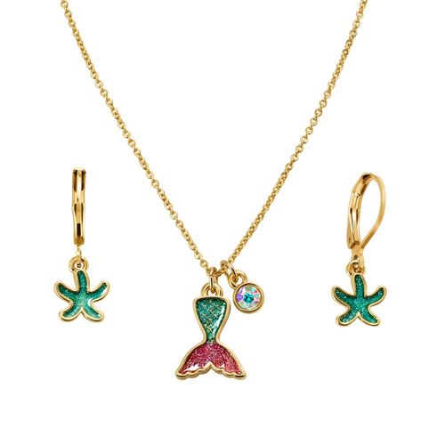 Set Collar + Aretes Mermaid Spark