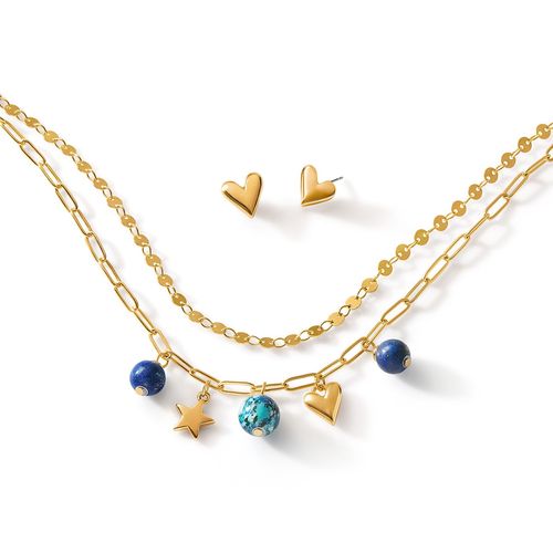 Set Collar + Aretes Paradise Stones